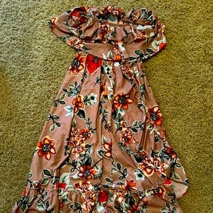 Long off the shoulder dress